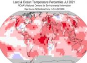 رکورد گرم‌ترین ماه را در جهان شکست