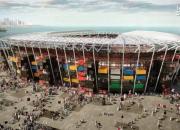ساخت استادیوم جام جهانی با زباله! +عکس