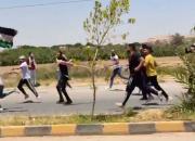 فیلم/ تجمع مردم اردن در منطقه مرزی با کرانه باختری