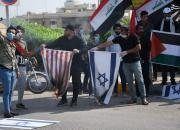عکس/ آتش زدن پرچم اسرائیل و آمریکا در عراق
