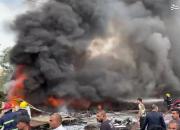فیلم/ نمایی نزدیک از محل انفجار در عراق
