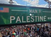 عکس/ نام گذاری خیابانی به نام فلسطین در آمریکا