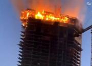 فیلم/ آتش‌سوزی در برج مسکونی در شارجه