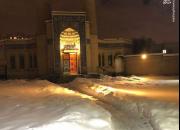 عکس/ مسجد خاتم الانبیاء مسکو بعد از بارش برف