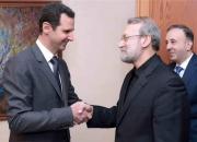 دیدار لاریجانی با رئیس جمهور سوریه
