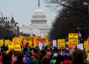 فیلم/ هجوم مردم آمریکا به سمت کاخ سفید