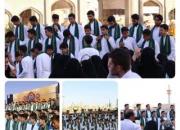 اجرای سرود میدانی گروه «طاها» به سه زبان در مشهد مقدس+تصاویر