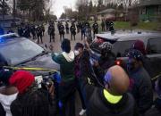 درگیری میان پلیس و معترضان در آمریکا +فیلم