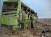 واژگونی اتوبوس در محور سمنان-دامغان