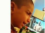 فیلم/ گریه‌های جانسوز کودک لر در سوگ سردار سلیمانی