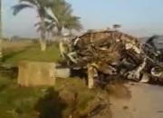 فیلم/ محل برخورد موشک به کاروان سردار سلیمانی