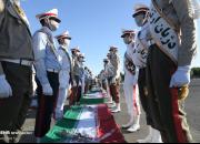 عکس/ استقبال از پیکر شهدای نیروی دریایی در پایگاه شهید لشکری تهران