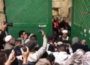 فیلم/ لحظه بازگشایی مسجد الاقصی