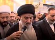 فیلم/ اقامه نماز بر پیکر شهدای مقاومت در حرم حسینی