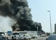 وقوع آتش‌سوزی بزرگ در نزدیکی فرودگاه دبی