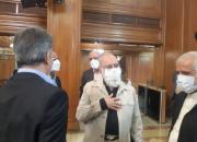 حضور مجدد مهدی چمران پس از درمان  در صحن شورای شهر