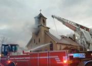 کلیسای قدیمی مینیاپولیس در آتش سوخت +فیلم
