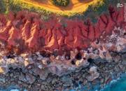 عکس/ ساحل رنگی در استرالیا