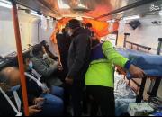 عکس/ مصدومان حادثه برخورد قطارهای مترو