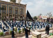 عکس/ عزاداری تاسوعا در جوار مزار علمدار مقاومت