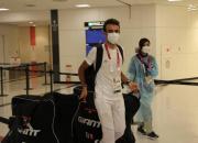 عکس/ ورود کاروان ورزشی ایران به فرودگاه ژاپن