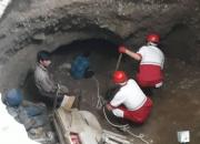 نجات ۲ نفر از زیر آوار براثر فرونشست زمین در فیروزکوه